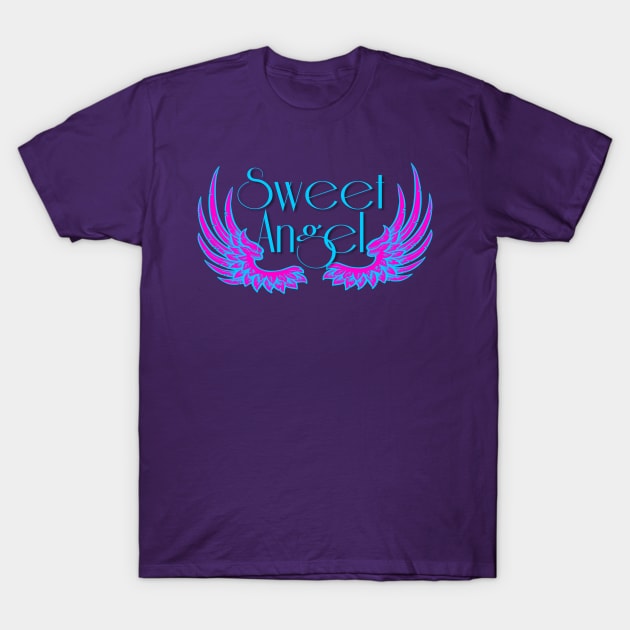 Sweet Angel with Wings T-Shirt by AlondraHanley